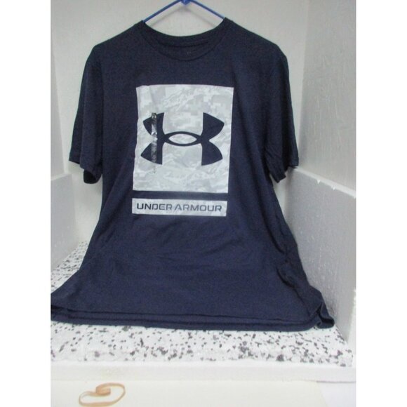 Under Armour Tee Men's UA Digi Camo Box Logo Short Sleeve T Shirt Large New - Picture 1 of 2
